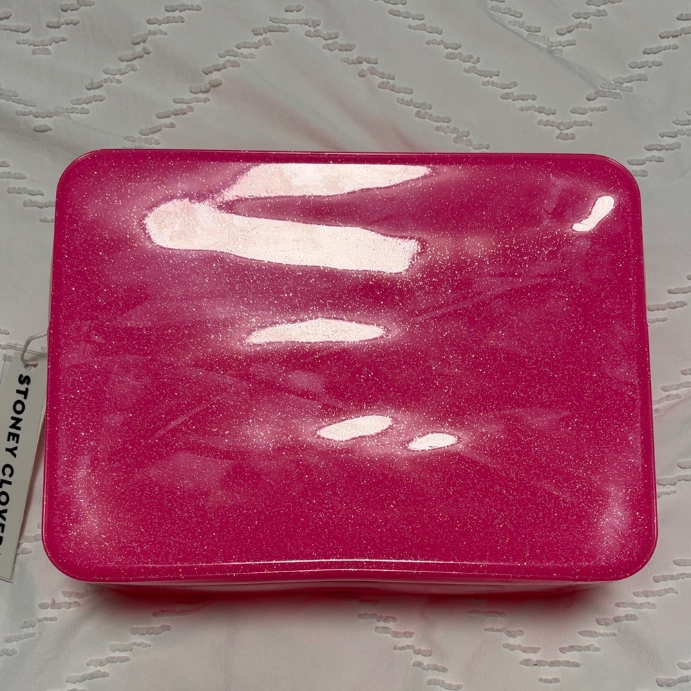 Stoney Clover Lane Large Pink Jelly Pouch